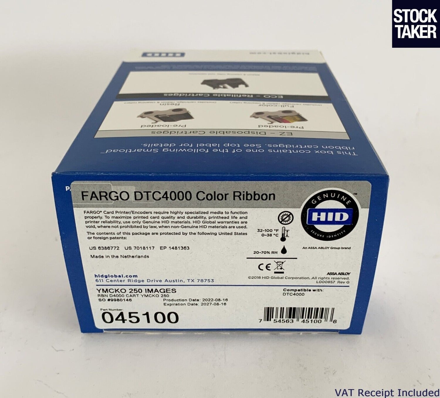 Fargo Ribbon Original Black 045100 / DTC4000/4250e