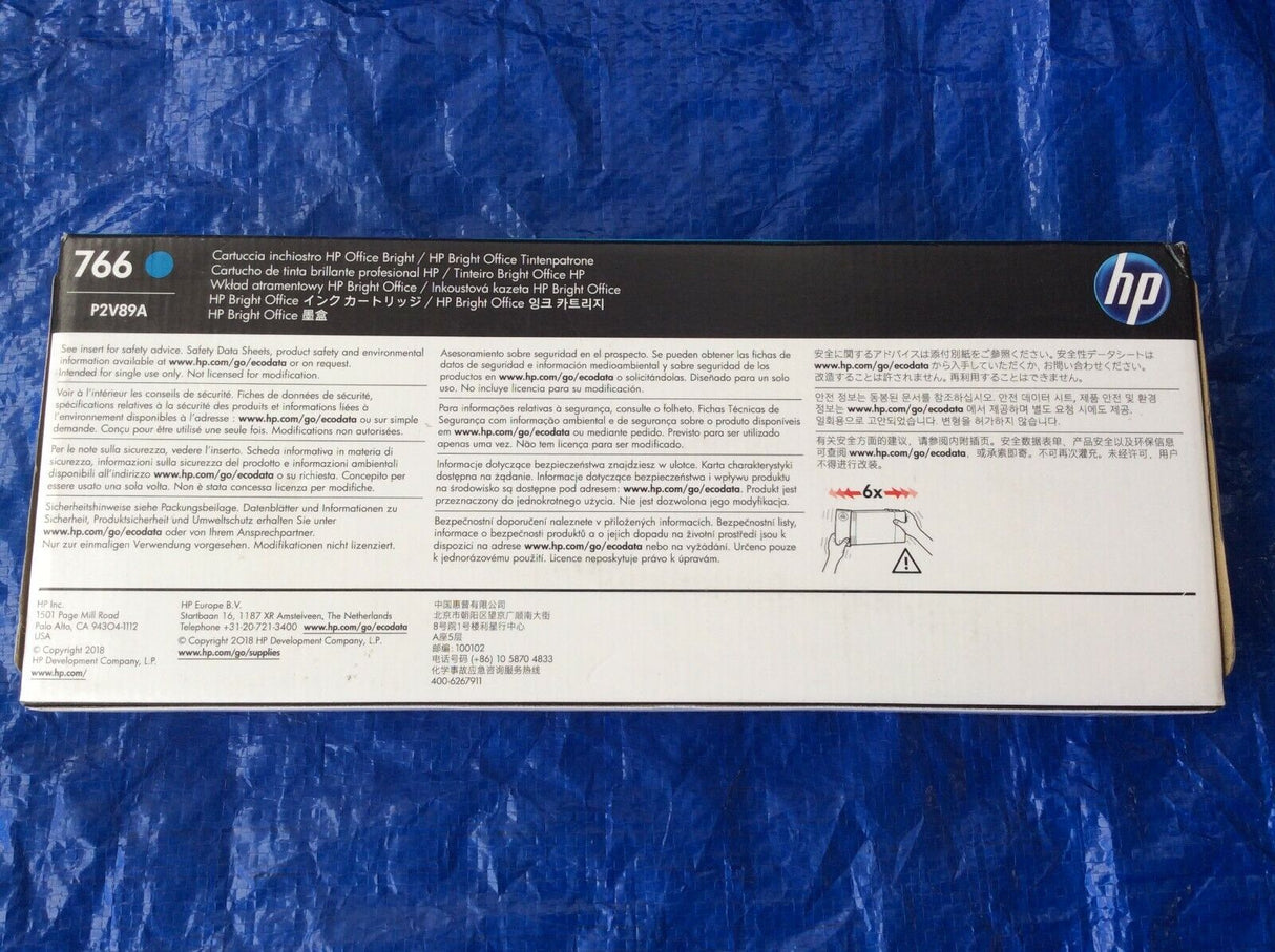 حبر HP الأصلي السماوي 766/P2V89A سعة 300 مل