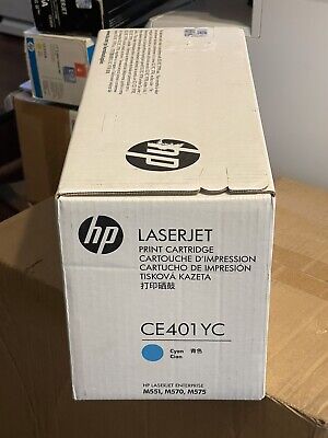 حبر HP أصلي CYAN 507YC/CE401YC صندوق أبيض