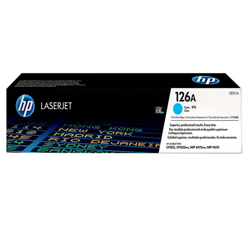 HP Toner Original 126A/CE311A Cyan CP1025