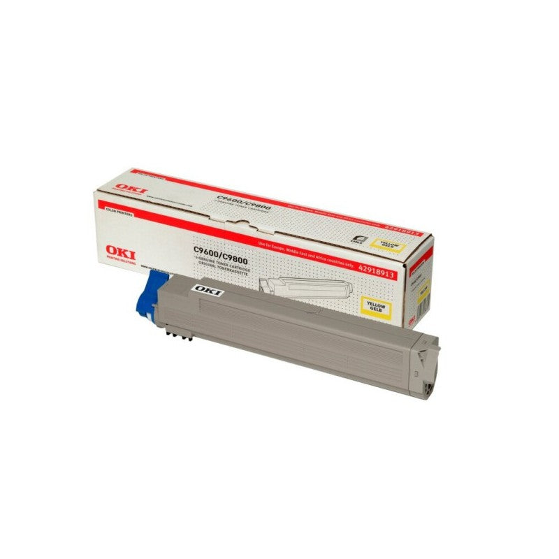 حبر أوكي الأصلي باللون الأصفر 42918961 C9600/9800/9850