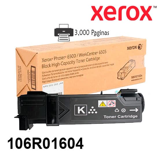 Xerox Toner Original Black 106R01604 HIGH-6505/6500