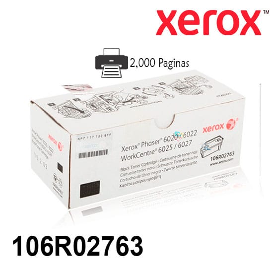 Xerox Toner Original Black 106R02763 6020/6022/6025/6027