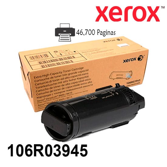 Xerox Toner Original Black 106R03945 extra High Capacity -B600/B605/B610