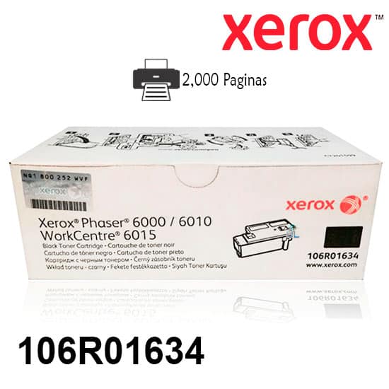 Xerox Toner Original Black 6000/6010/6015 106R01634
