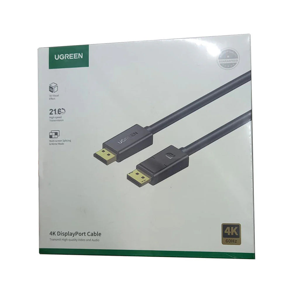 UGREEN DP Male to Male Cable 1.5m (Black)10245
