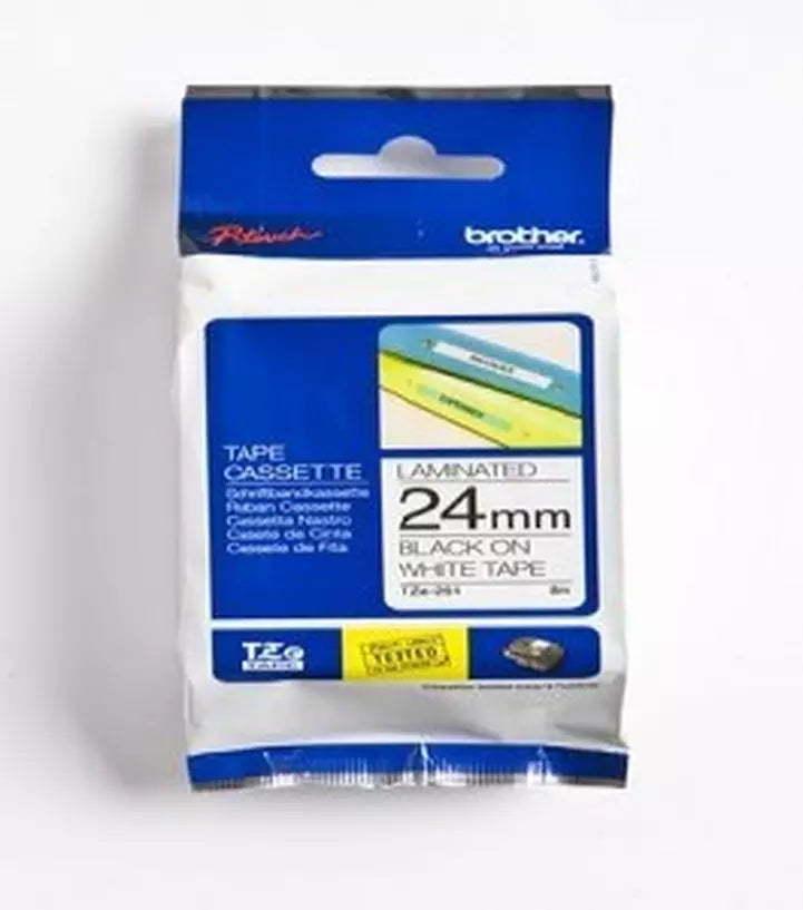 Brother Tape 24mm Black and White