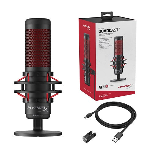 HyperX Quad Cast Microphone for Gaming Black 4P5P6AA – S-Tech