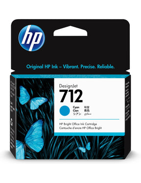 HP Ink Original Cyan 712/3ED67A DJ 29ML - S-Tech