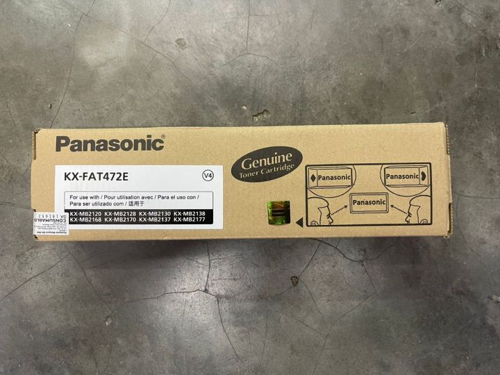 حبر باناسونيك الأصلي باللون الأسود KX-FAT472E MB2120/MB218/MB2130/MB2137/2138/MB2158/MB2170/MB2177