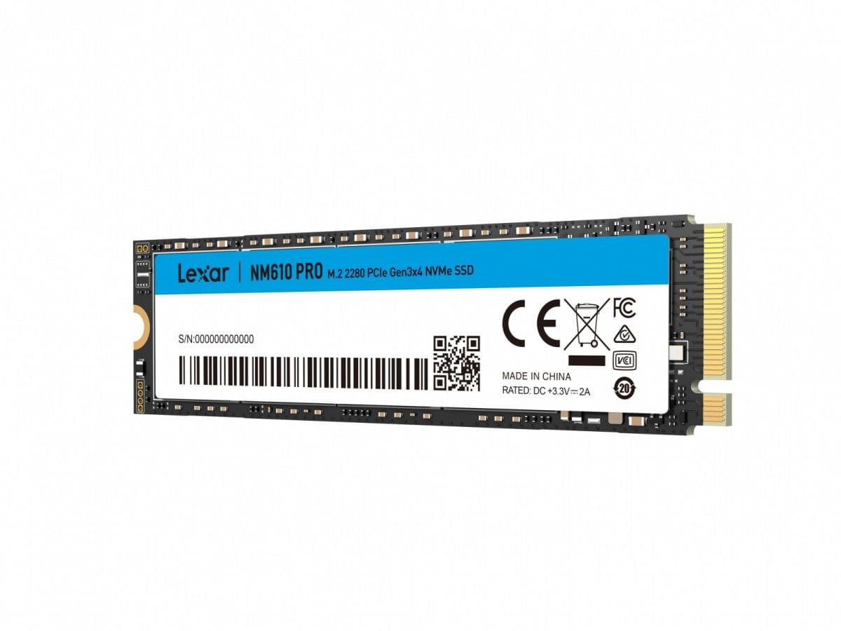 Lexar NM610 Pro 1TB M.2 2280 NVMe PCIe Gen3 x4 SSD