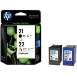 HP Ink Original Black 21+22/CC630AA COMBO PACK