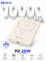UBlue UBLUE Wireless Power Bank 10000mAh,Ultra-Slim Portable Charger with USB-C(PBWL001-GLD)