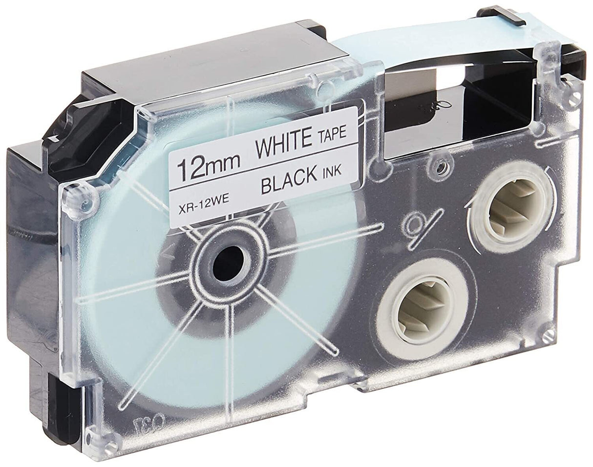 Casio Ribbon tape 12mm black and white XR-12WE1