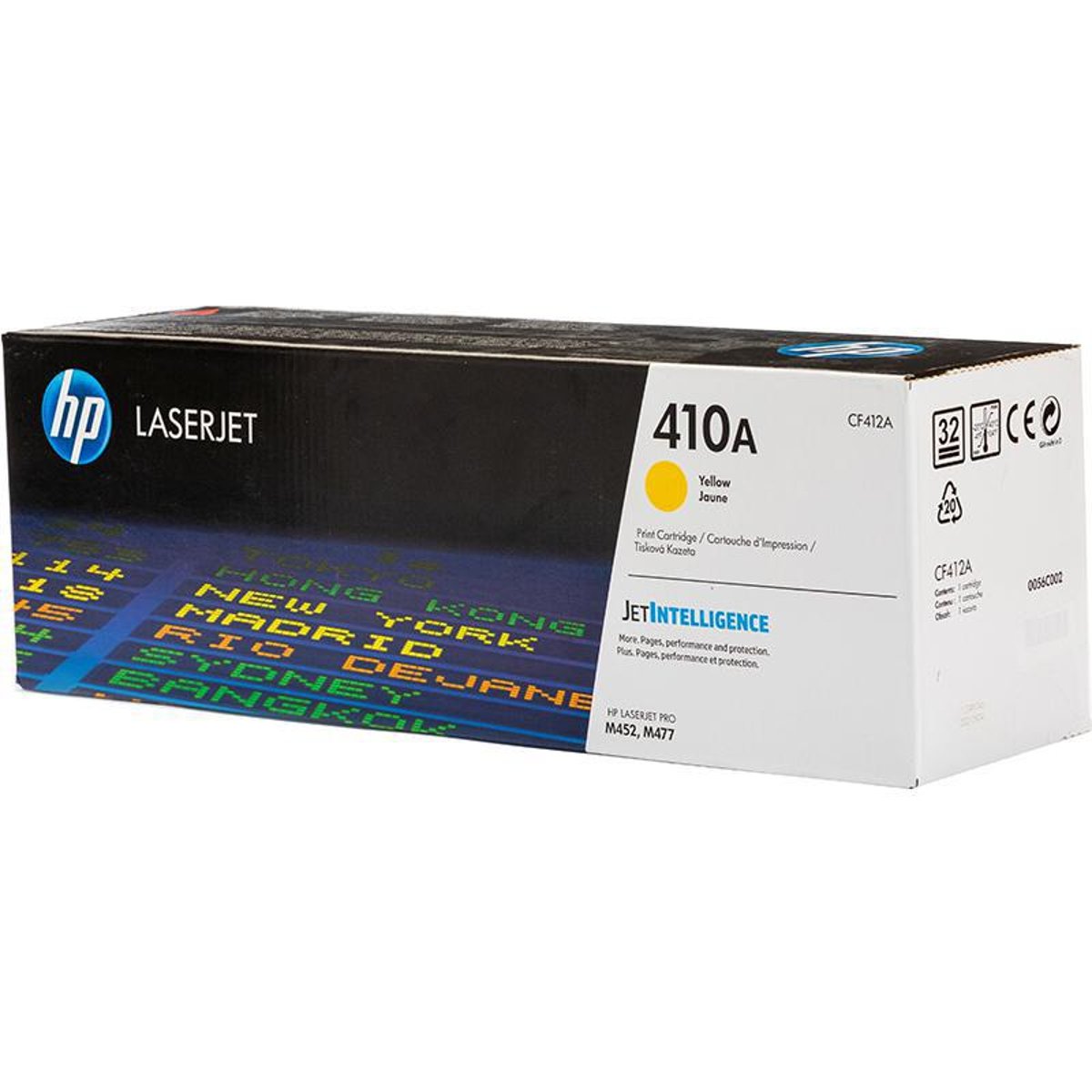 HP Toner Original 410A/CF412A Yellow  M452/M477