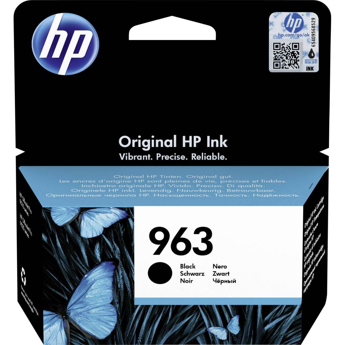 حبر HP الأصلي باللون الأسود 963/3JA26AE OFFICE JET PRO 9010