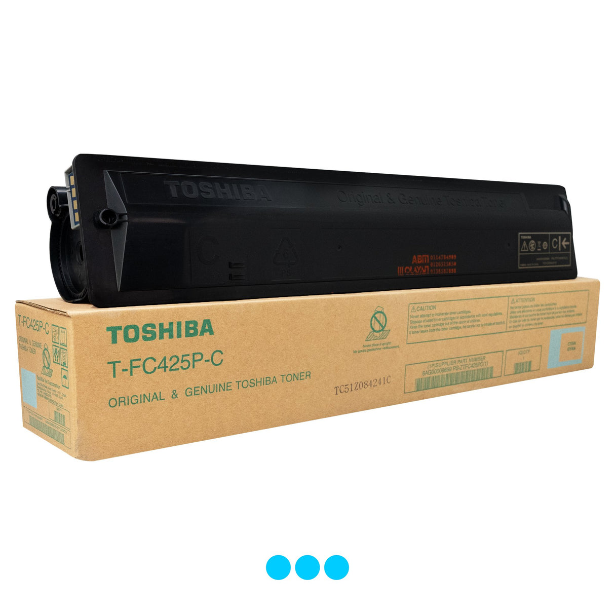 Toshiba Toner Original Cyan T-FC425P-C (HIGH CAP) E-studio 2020AC/2520AC/3025AC/3525AC/4525AC/5525AC/6525AC