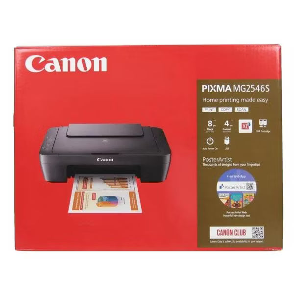 Canon Printer Inkjet PIXMA MG2546S Print/Copy/Scan