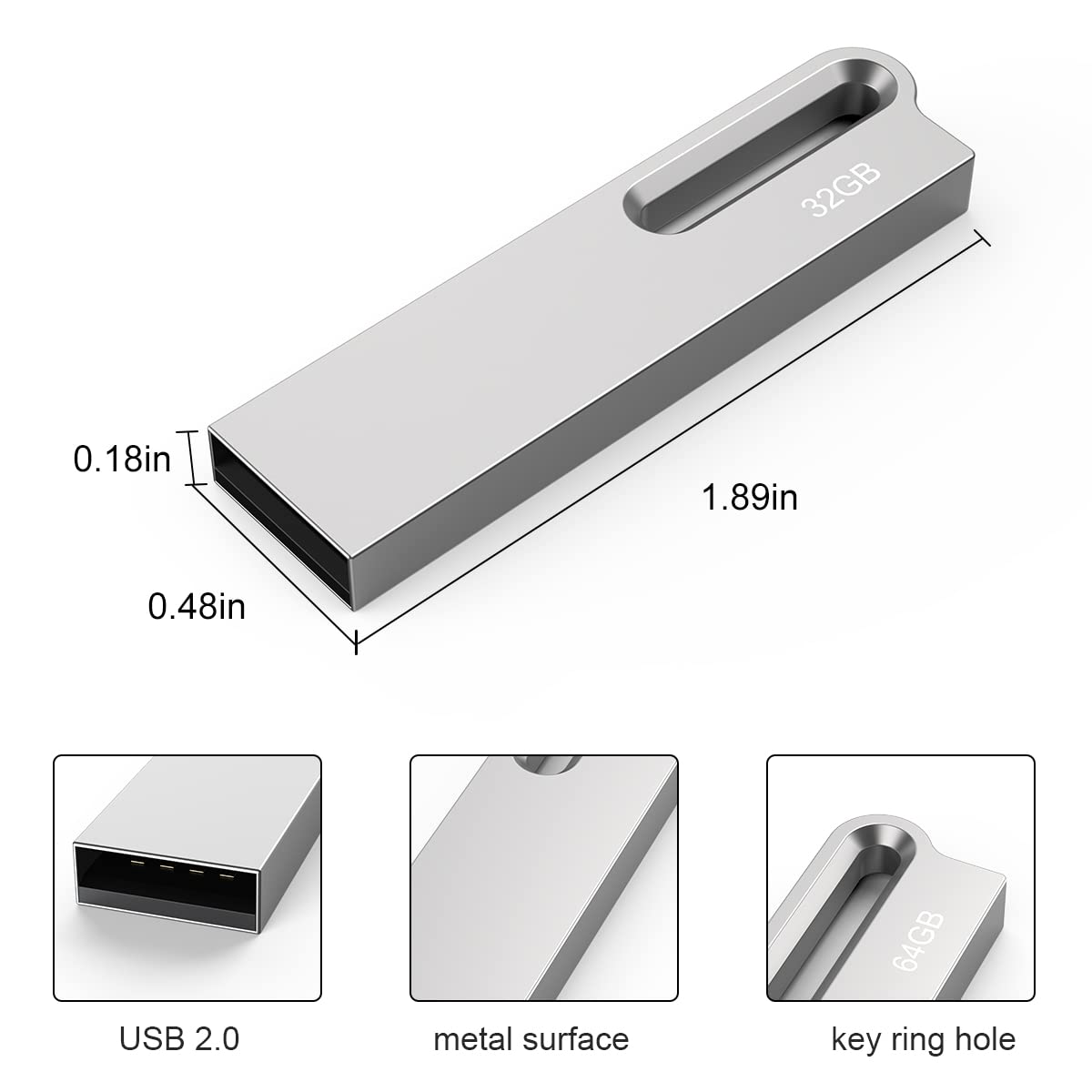 Non-Brand USB FLASH 32GB (Metal)