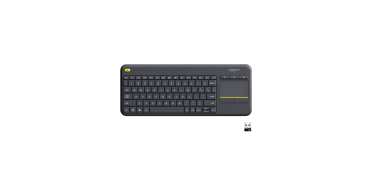 Logitech K400 Wireless Touch Keyboard – Built-in Touchpad & Compact Design