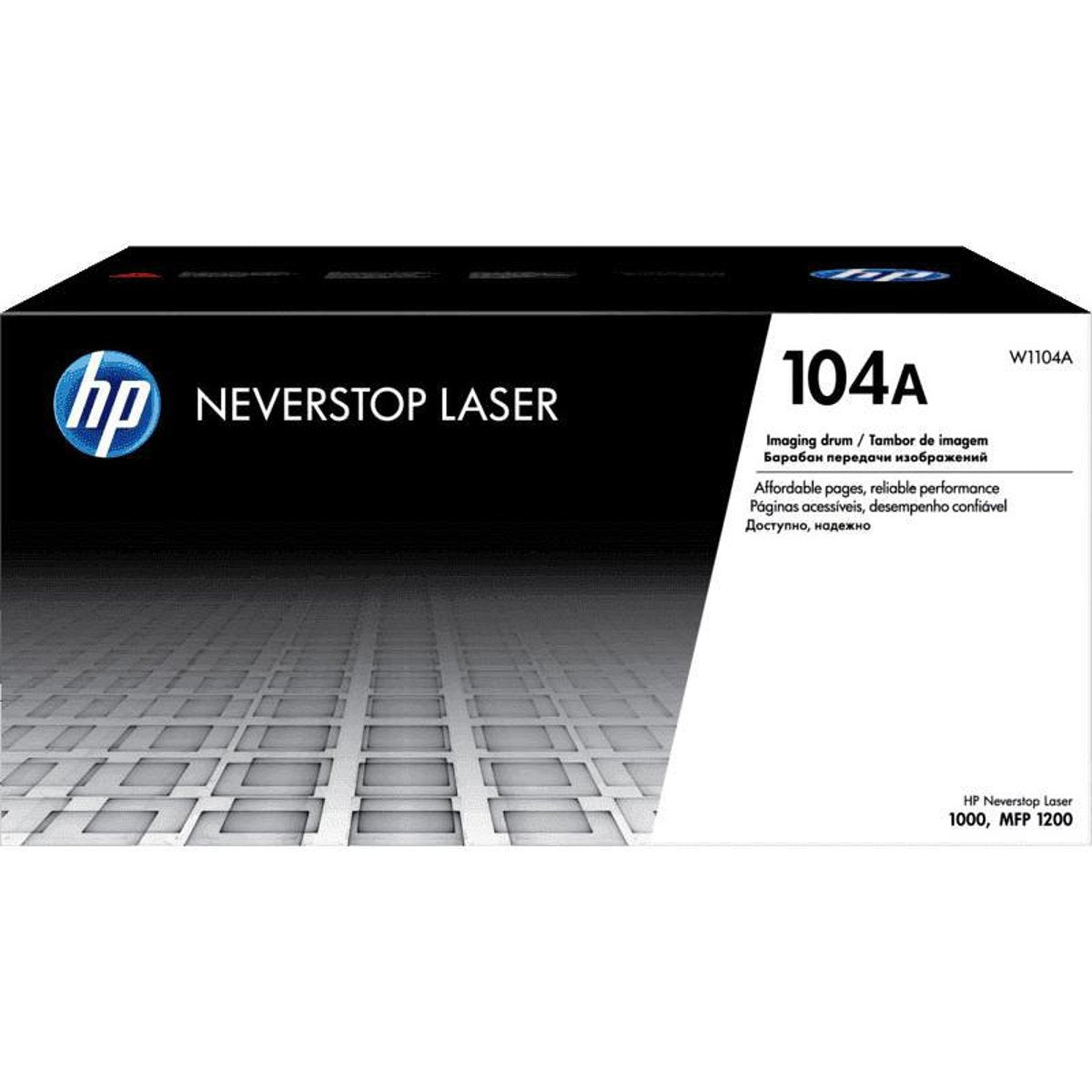 وحدة طبلة HP الأصلية باللون الأسود 104A/W1104A