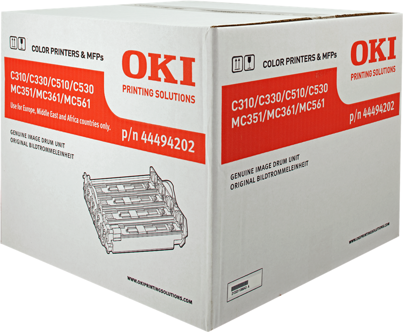 Oki Drum Unit Original Black / Cyan / Magenta / Yellow 44494202 C310/510/531/351/362