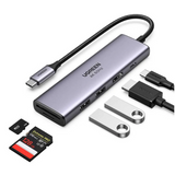 UGREEN USB-C Multifunction Adapter with PD Charging (60384) USB Adapter with 100W PD +HDMI 4K@60Hz +SD/TF Card Reader