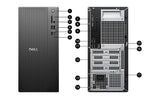 Dell Tower ECT1250 | Intel Core i3-14100 | 8GB DDR5 | 512GB NVMe SSD | Wi-Fi 6 | Bluetooth | Ubuntu | Keyboard & Mouse