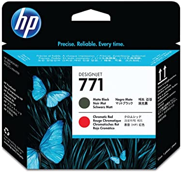 HP Printhead Matte Black / Chromatic Red 771/