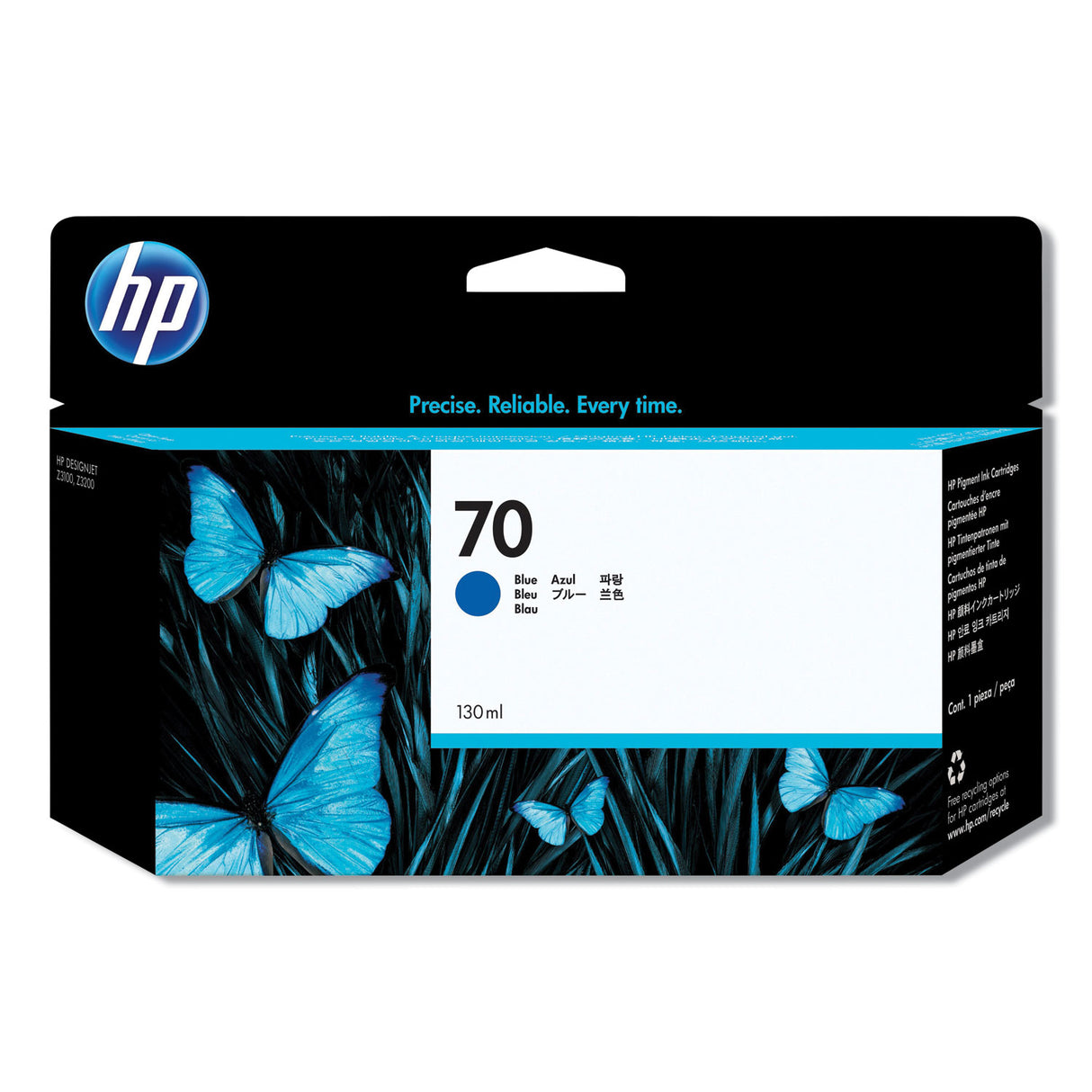 حبر HP الأصلي باللون الأزرق 70/C9458A