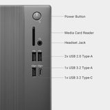 Dell PC EDCT1250 | 210-BPMY | MT Core i5 - 14400 / 8gb Ram / 512gb SSD / Intel UHD 730/WLAN + BT/Keyboard and Mouse