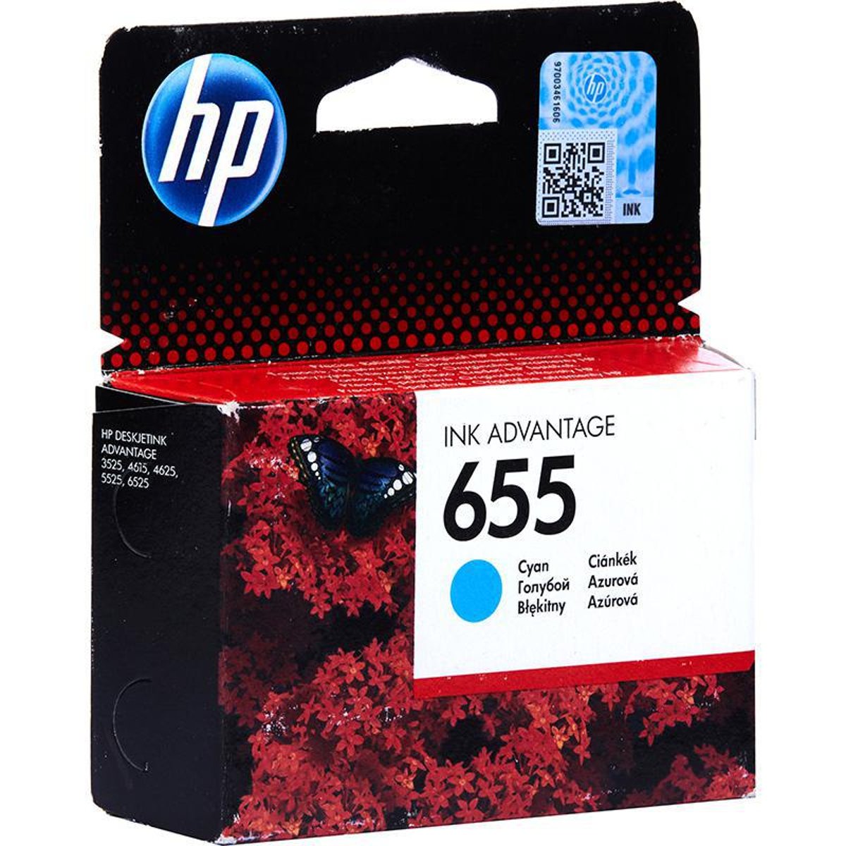 HP Ink Original Cyan 655/CZ110AE