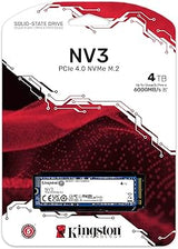 Kingston Internal M.2 SSD 4TB NV3 | 2280 PCIe 4.0 NVMe | Model: SNV3S/4000G