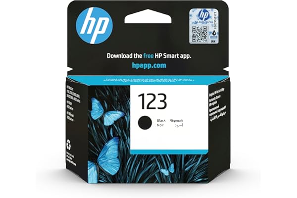 خرطوشة الحبر الأسود الأصلية HP 123 - F6V17Ae