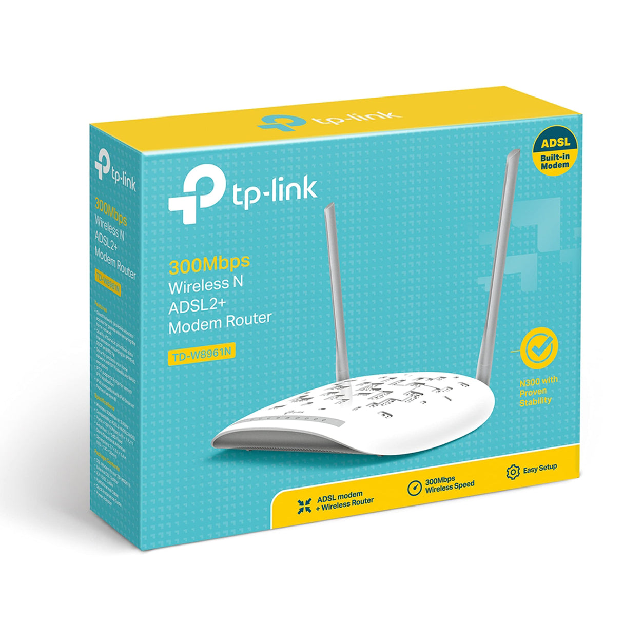 راوتر مودم TP-Link TD-W8961N 300Mbps Wi-Fi N ADSL2+