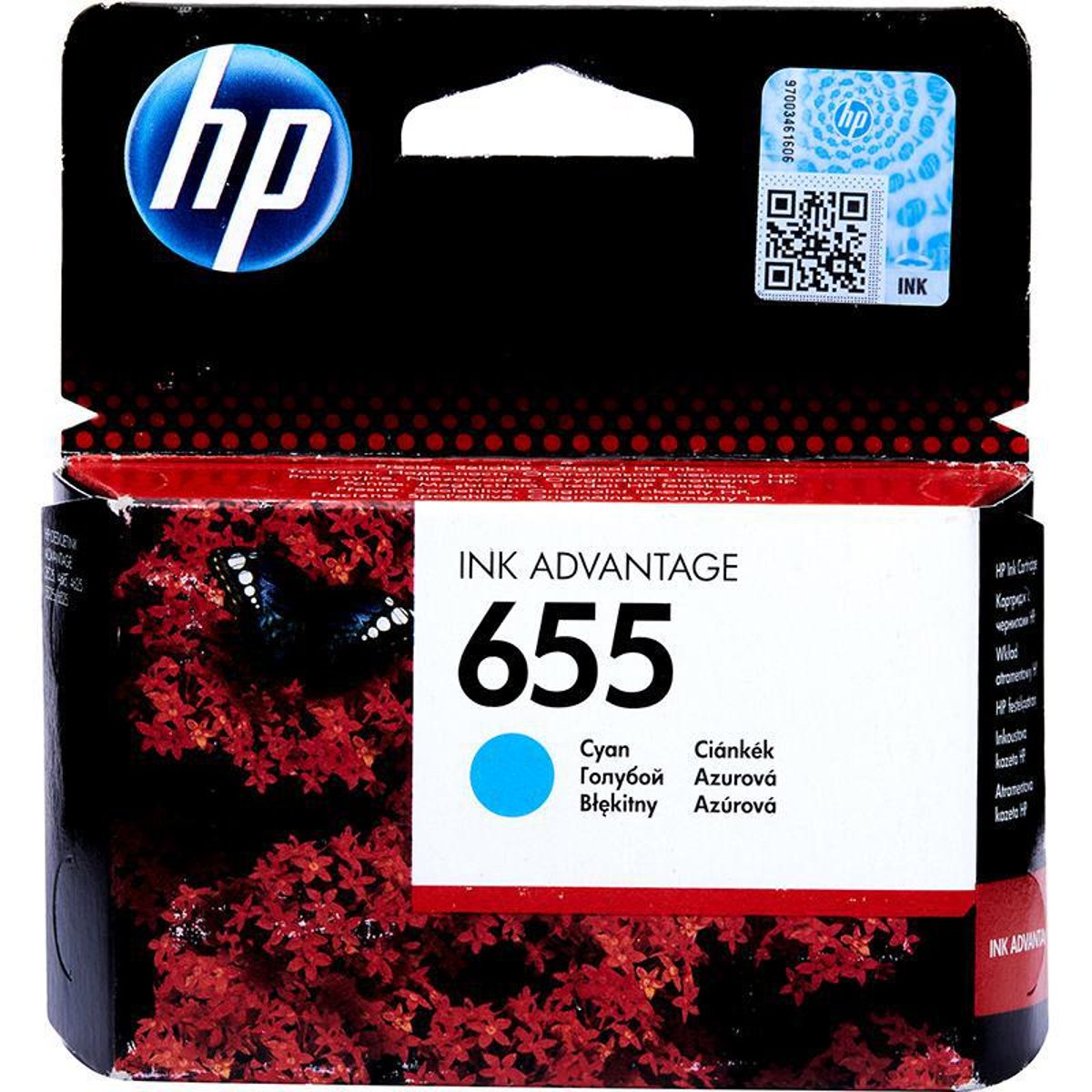 HP Ink Original Cyan 655/CZ110AE