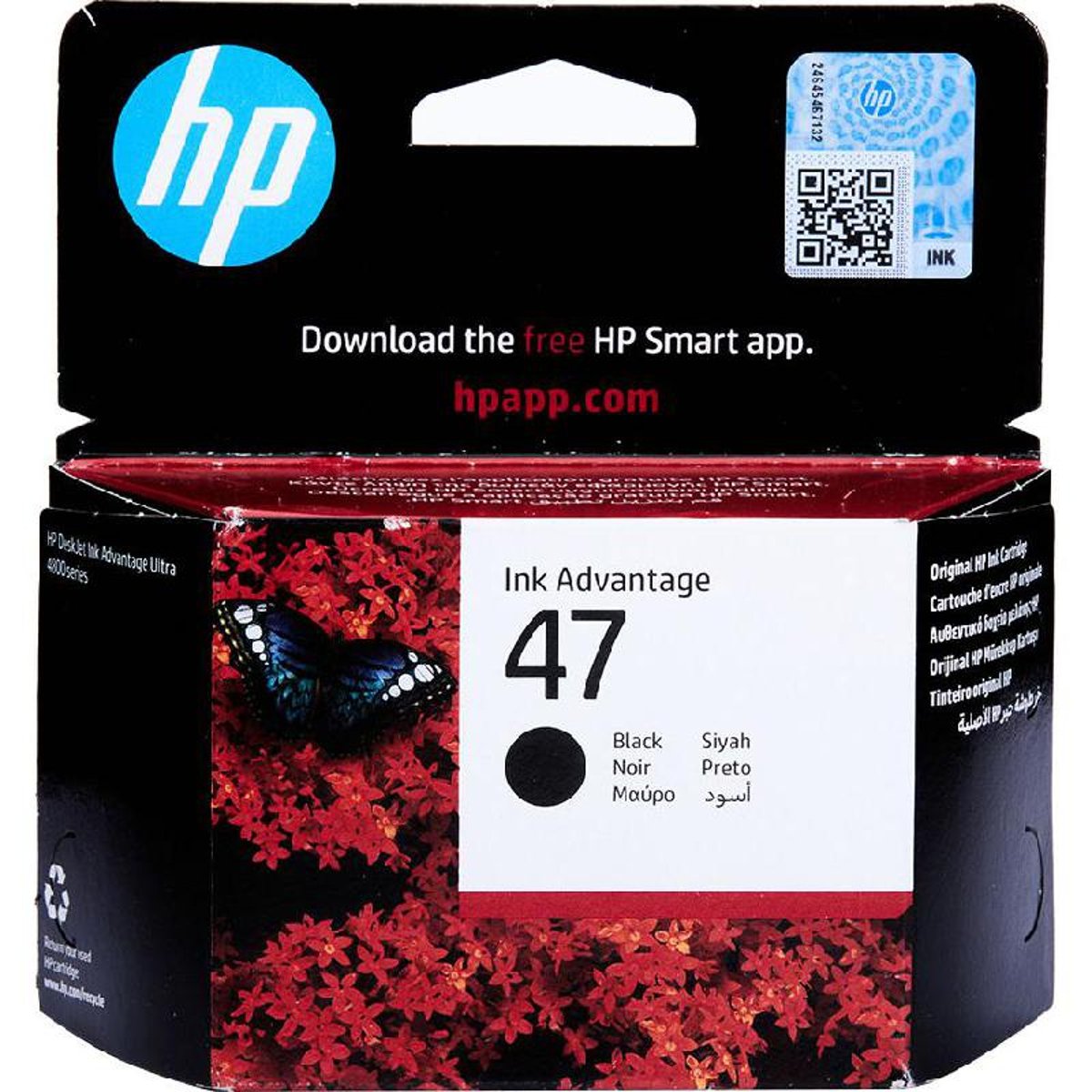 HP Ink Original Black 47/6ZD21AE