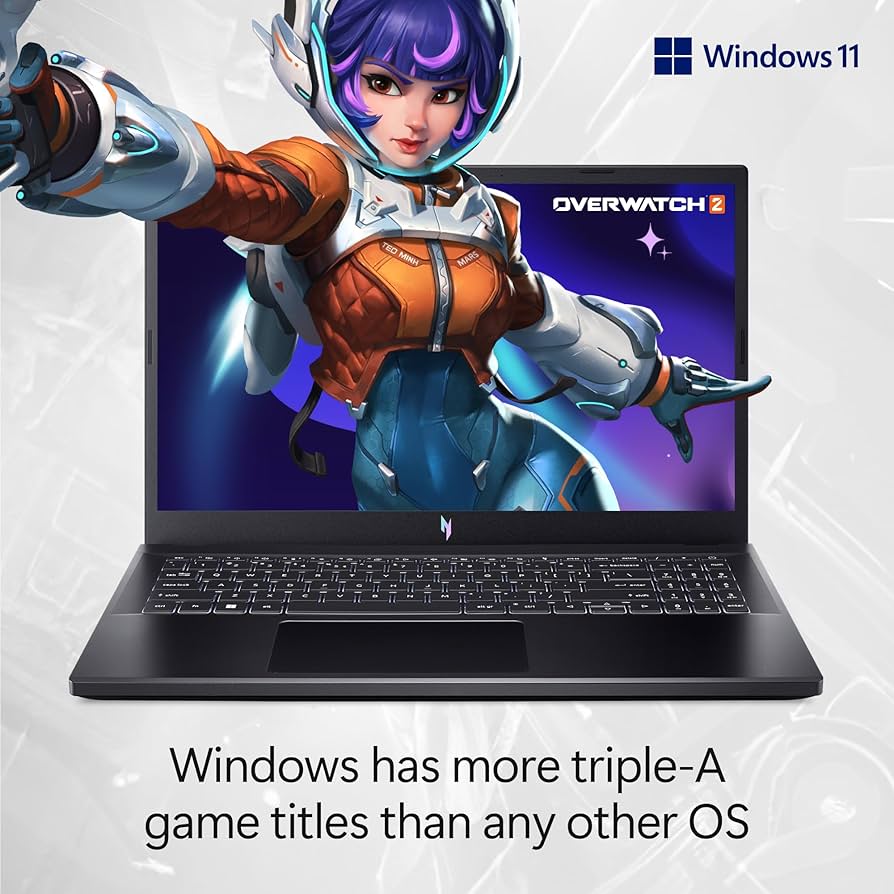 Acer Nitro V 15.6" Gaming Laptop - Obsidian Black; Intel Core i5 13th Gen 13420H 1.5GHz; NVIDIA GeForce RTX 3050 6GB GDDR6; 16GB DDR5 RAM; 512GB SSD