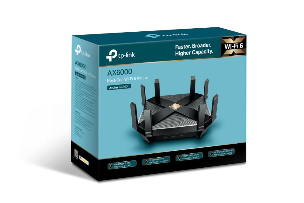 راوتر TP-Link Archer AX6000 AX6000 ثنائي النطاق Wi-Fi 6