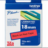 Brother Tape 18mm Black/ Red - 8VA91490321 - TZE-441