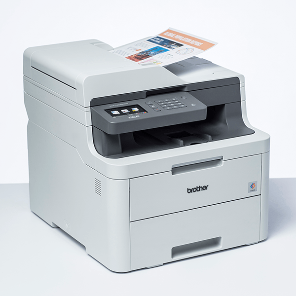 طابعة Brother جديدة باللون الأسود DCP-L3551CDW