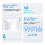 Tp-link Wi-fi 6 Router Mesh AX3000-5G DECO X50-5G(1-PACK)