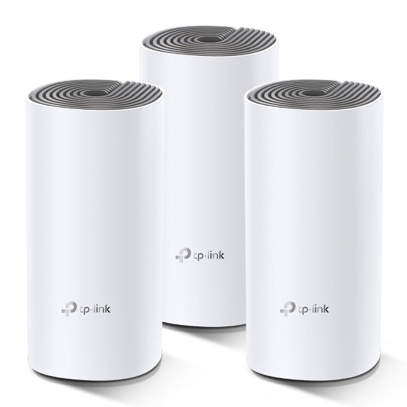 نظام TP-Link Deco E4 (3 قطع) AC1200 لشبكة Wi-Fi المنزلية بالكامل