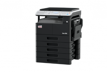 Develop Copier Color Model INEO+266 with ARDF/Print/Scan/NIC/3GB RAM, Duplex, Drum, Developers 220V/60HZ #A90G141 + Copier Desk DK-514 + Toner