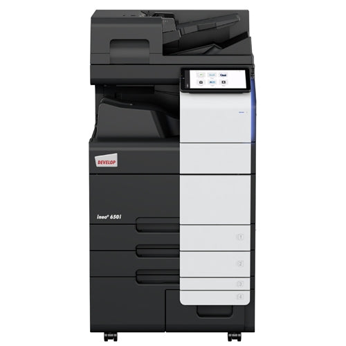 Develop Copier Color Konica Model INEO+650i with Print/Scan/NIC/Duplex/Drum/Developer 220v/60HZ #AA7N141 + Copier Desk DK-516 + Toner YMCK