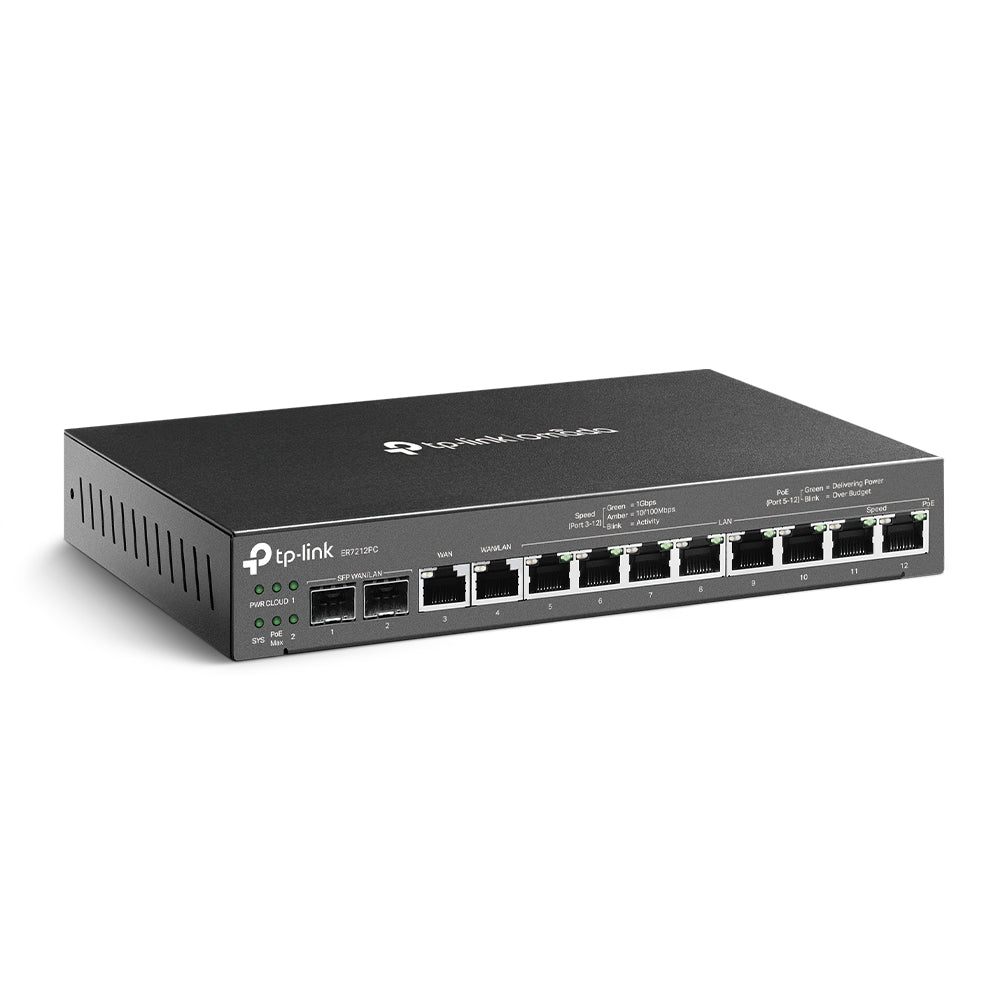 TP-Link ER7212PC Omada Gigabit VPN Router with PoE+ Ports and Controller Ability