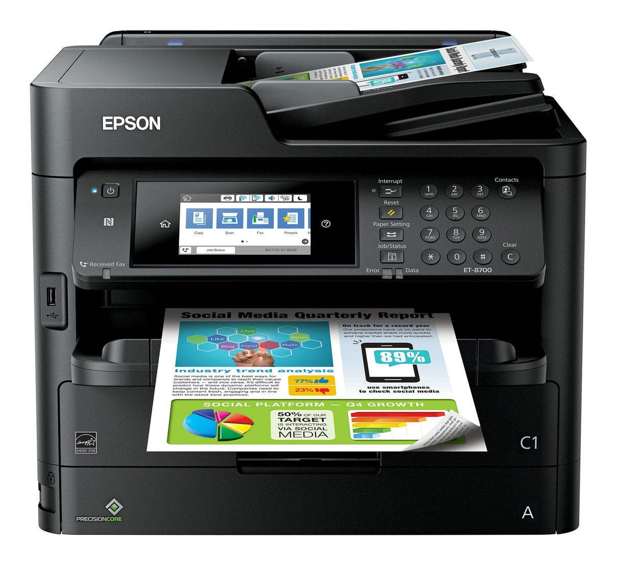 طابعة HP LaserJet Enterprise M507dn/1PV87A (CF289A) 45 صفحة في الدقيقة (أسود)
