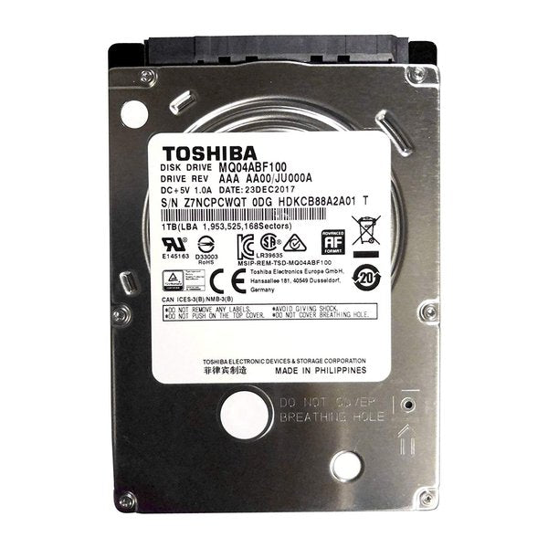 Toshiba Hard Disk 1 TB 2.5 (LAPTOP) – S-Tech
