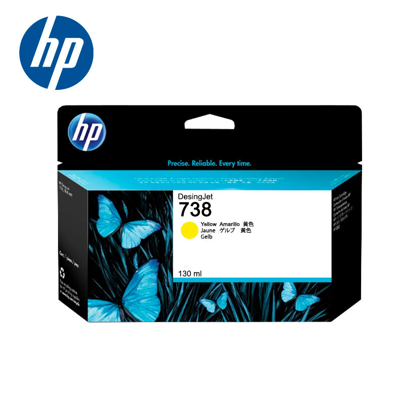 HP Ink Original Yellow 738/498N7A-130ML PLOTTER-T850/T950