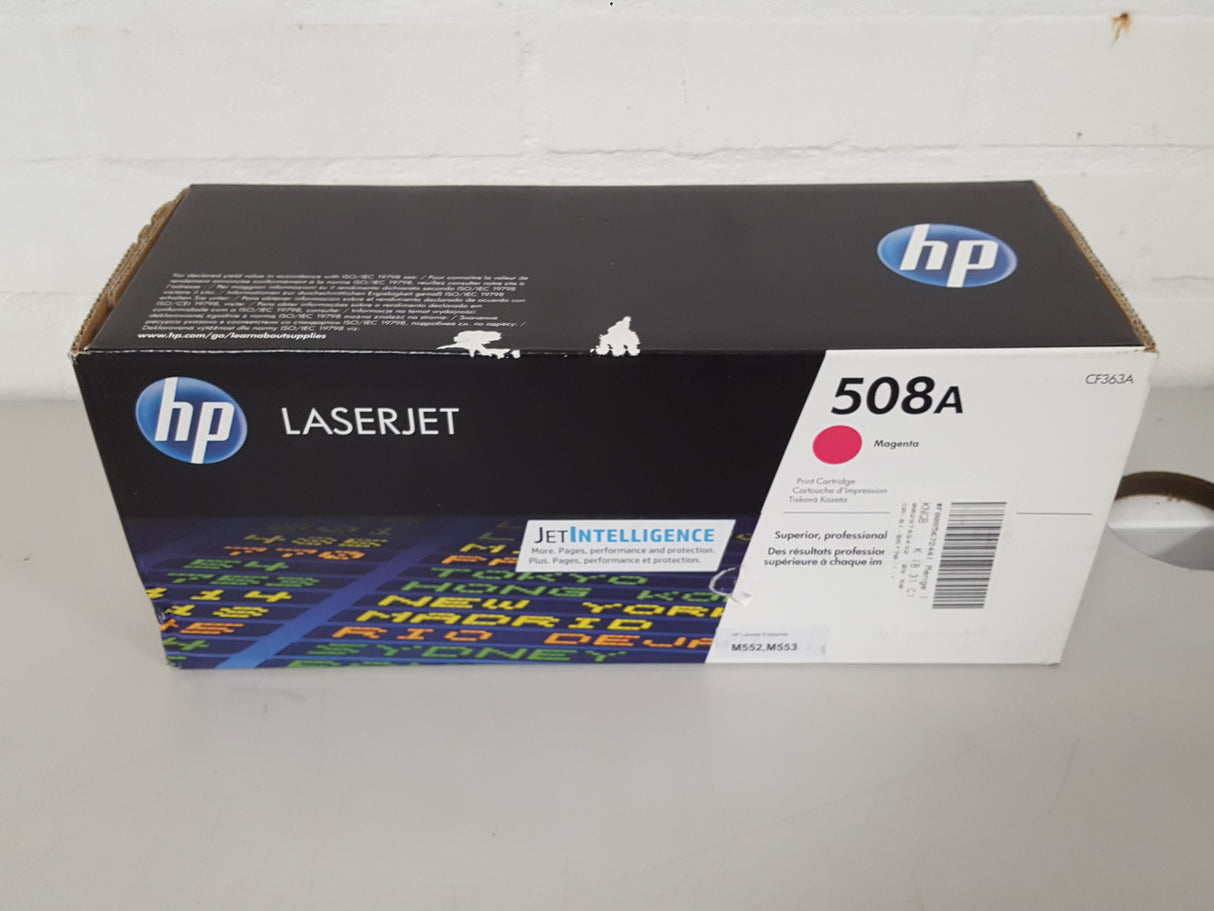 حبر HP الأصلي أرجواني 508A/CF363A لطابعات M553